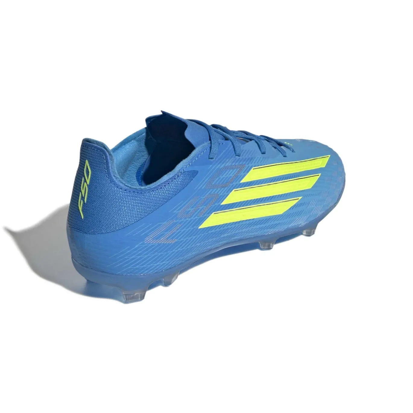 adidas F50 Elite Gras Voetbalschoenen (FG) Kids Blauw Neongeel