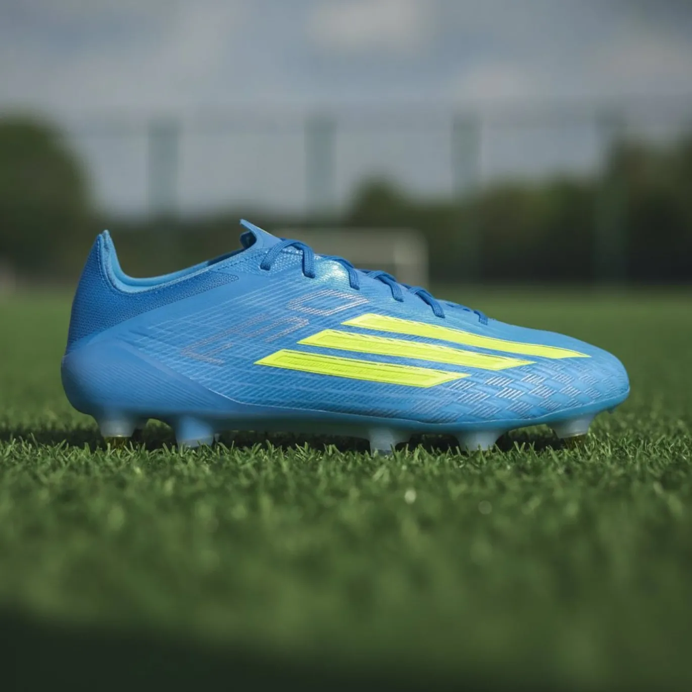 adidas F50 Elite IJzeren-Nop Voetbalschoenen (SG) Blauw Neongeel