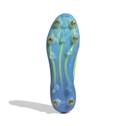 adidas F50 Elite Veterloze IJzeren-Nop Voetbalschoenen (SG) Blauw Neongeel