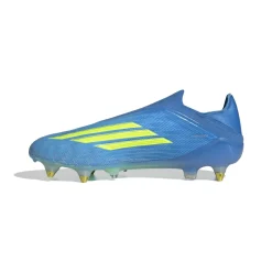 adidas F50 Elite Veterloze IJzeren-Nop Voetbalschoenen (SG) Blauw Neongeel