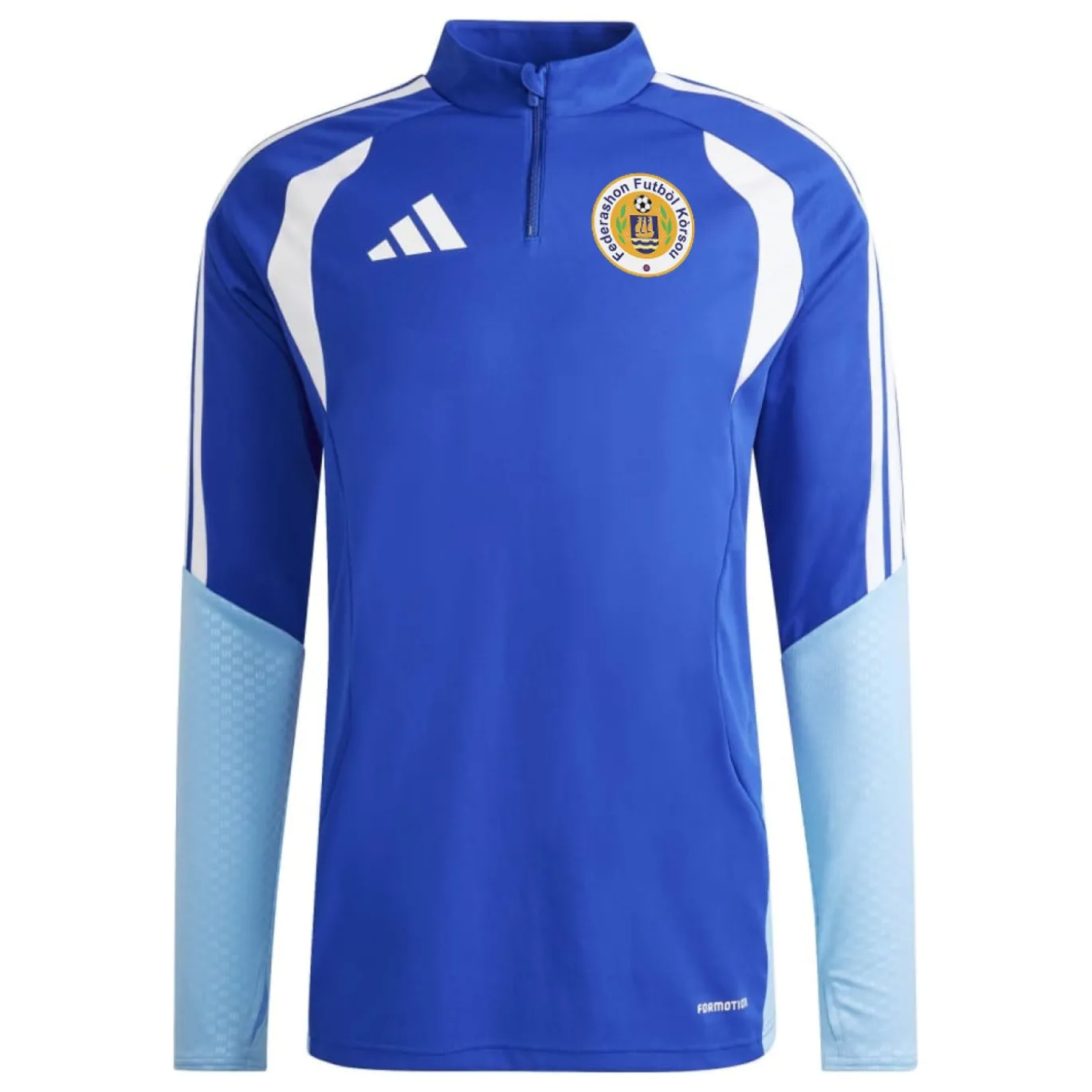 adidas FFK Curaçao Trainingstrui 1/4-Zip 2026-2028 Blauw
