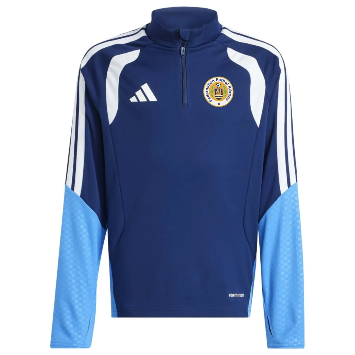 adidas FFK Curacao Trainingspak 1/4-Zip 2026-2028 Donkerblauw Kids