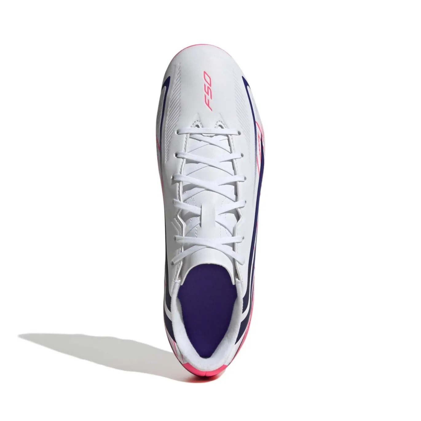 adidas F50 Hyperfast Club Gras / Kunstgras Voetbalschoenen (MG) Wit Paars Roze