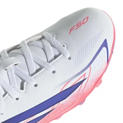 adidas F50 Hyperfast Club Gras / Kunstgras Voetbalschoenen (MG) Kids Wit Paars Roze
