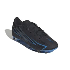 adidas F50 Hyperfast Club Gras / Kunstgras Voetbalschoenen (MG) Kids Zwart Zwart Blauw