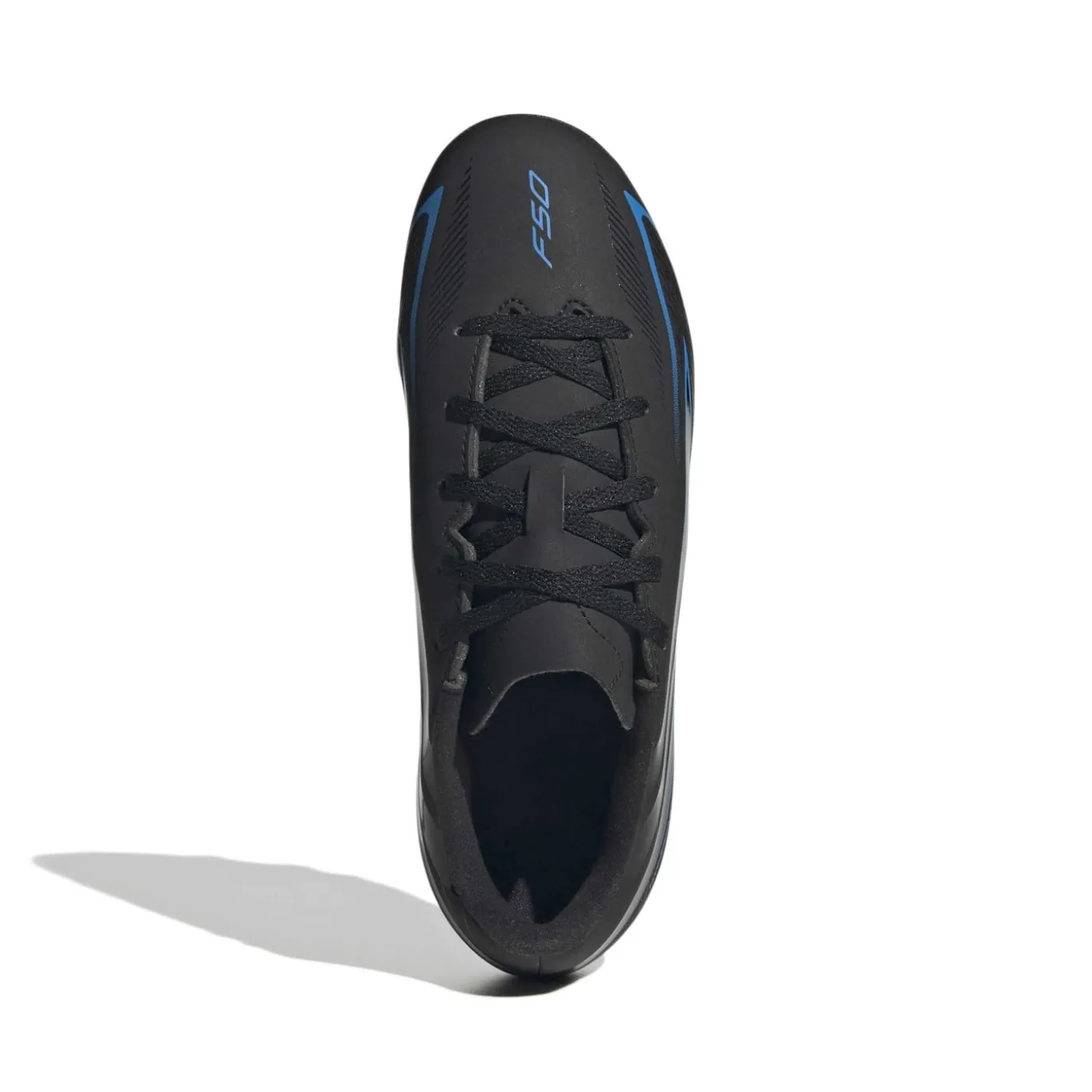 adidas F50 Hyperfast Club Gras / Kunstgras Voetbalschoenen (MG) Kids Zwart Zwart Blauw