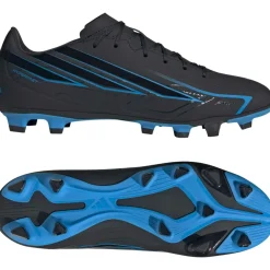 adidas F50 Hyperfast Club Gras / Kunstgras Voetbalschoenen (MG) Zwart Zwart Blauw