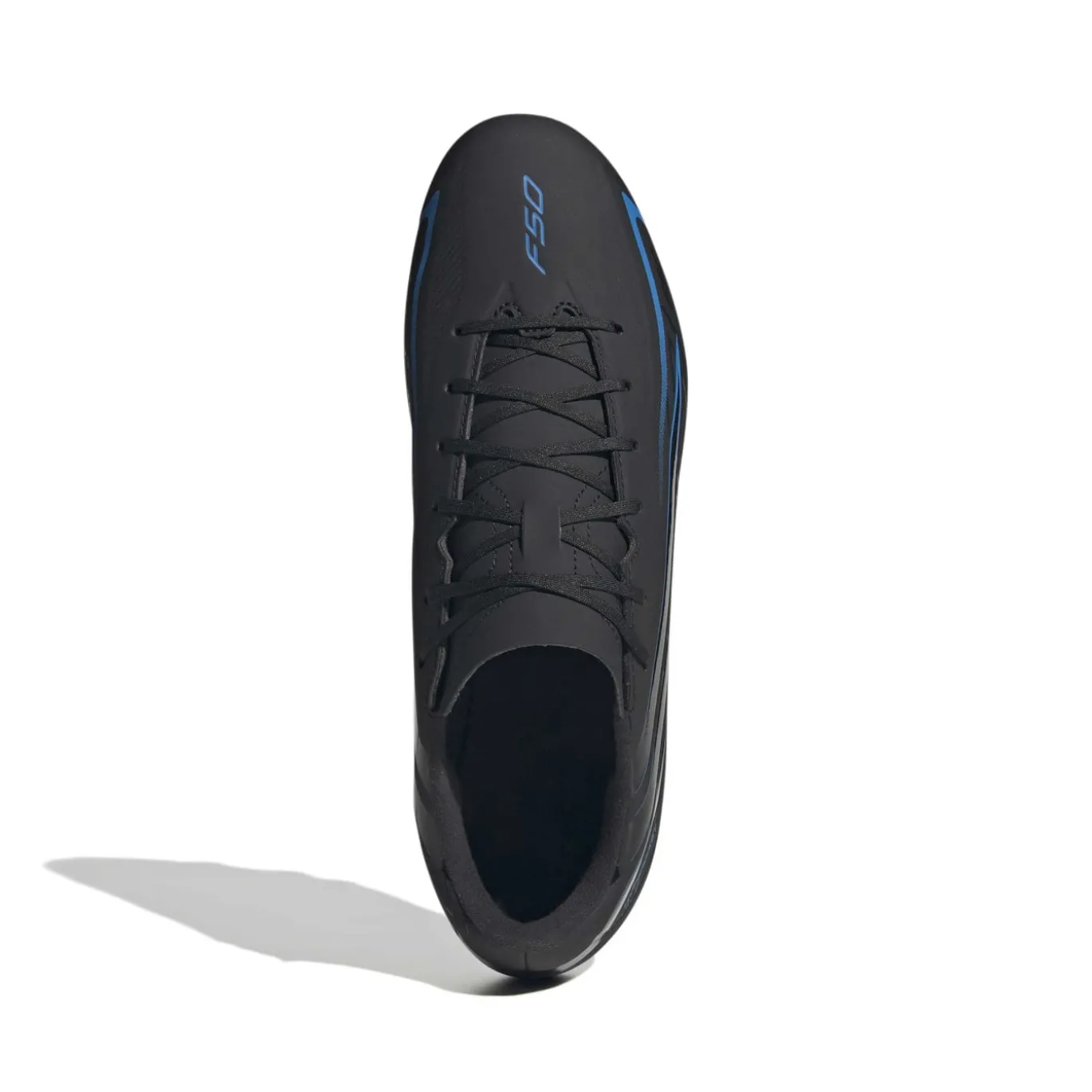 adidas F50 Hyperfast Club Gras / Kunstgras Voetbalschoenen (MG) Zwart Zwart Blauw