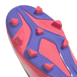 adidas F50 Hyperfast Club Mid Gras / Kunstgras Voetbalschoenen (MG) Kids Wit Paars Roze