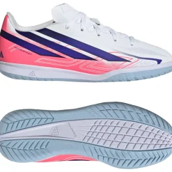 adidas F50 Hyperfast Club Zaalvoetbalschoenen (IN) Kids Wit Paars Roze