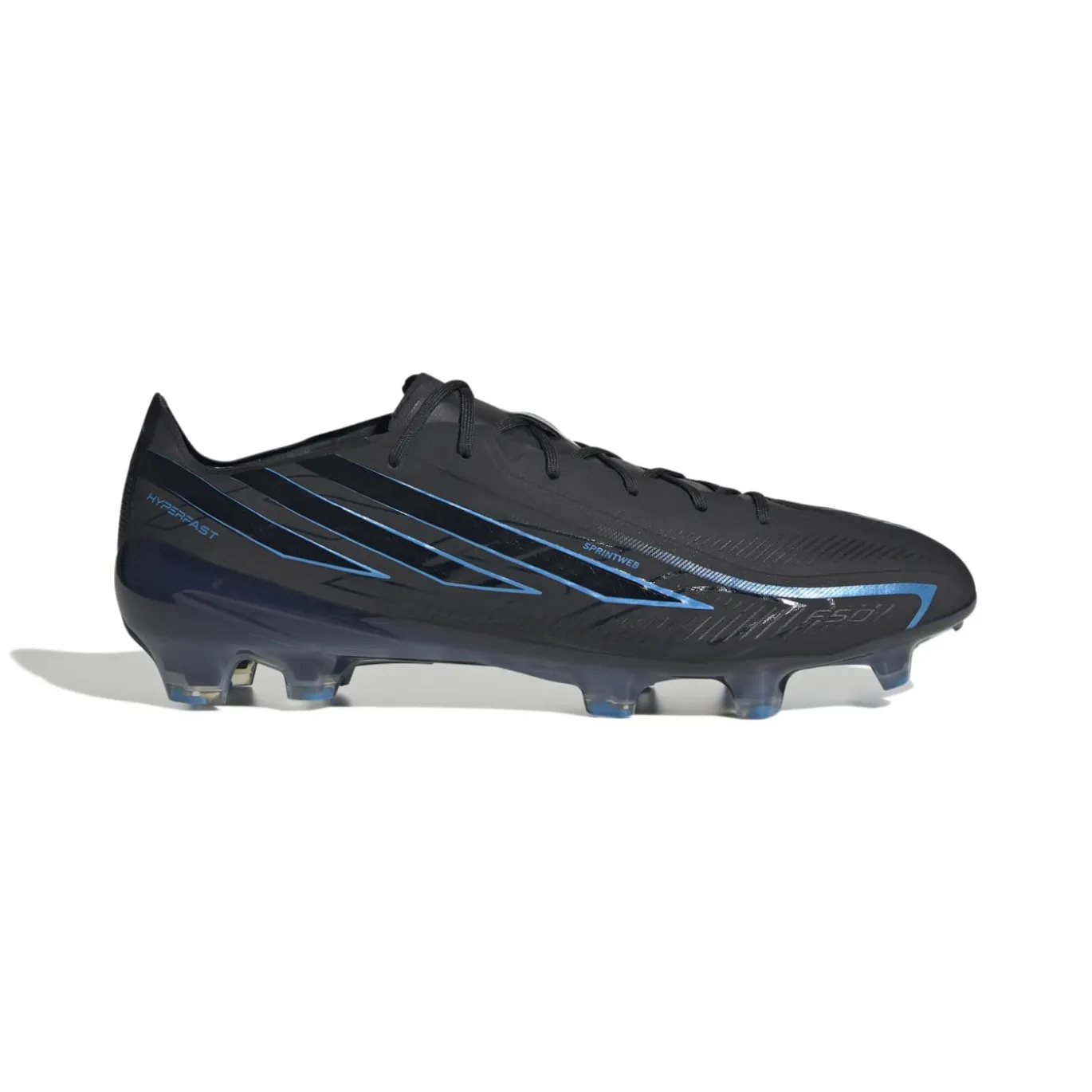 adidas F50 Hyperfast Elite Gras Voetbalschoenen (FG) Zwart Zwart Blauw