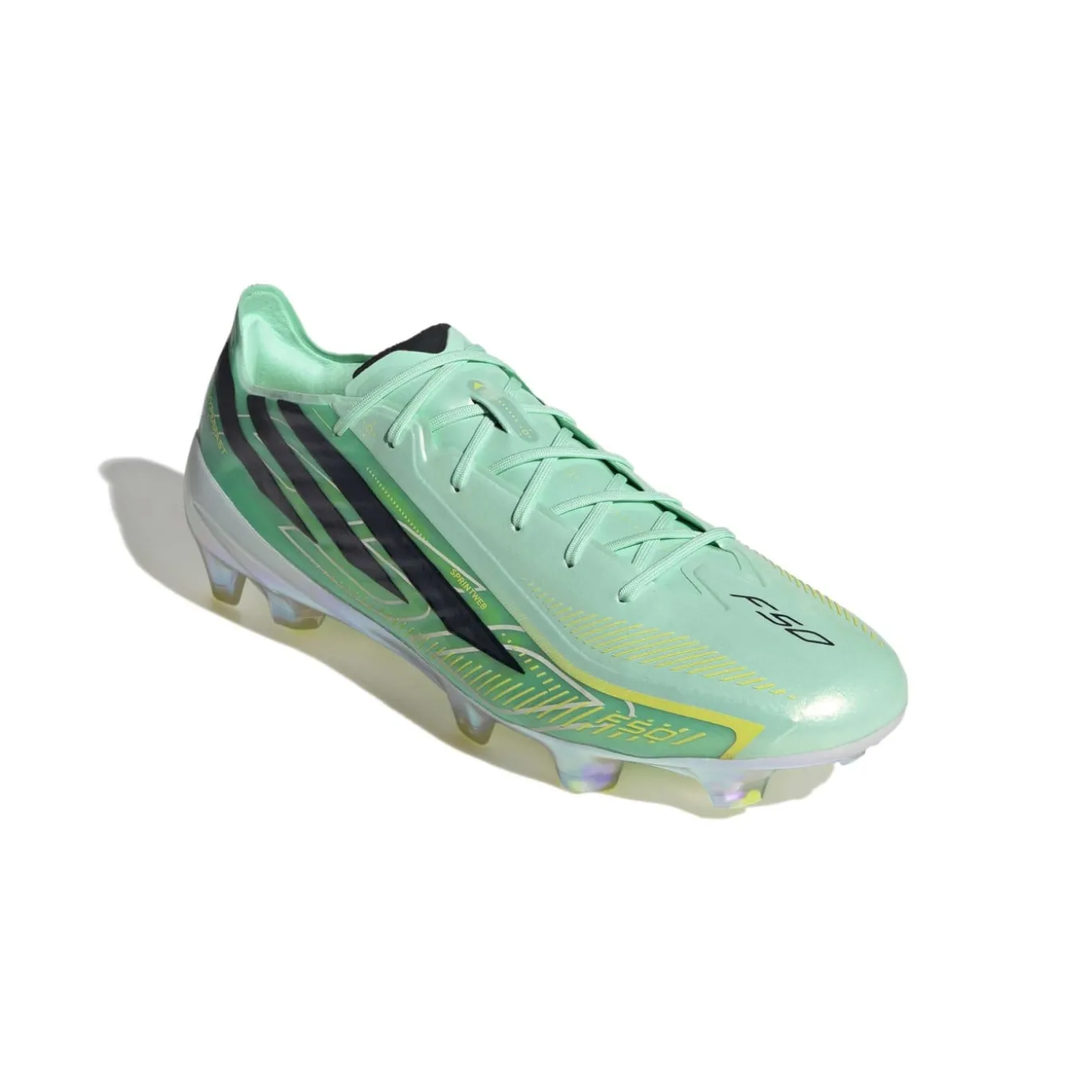 adidas F50 Hyperfast Elite Gras Voetbalschoenen (FG) Mintgroen Zwart Wit