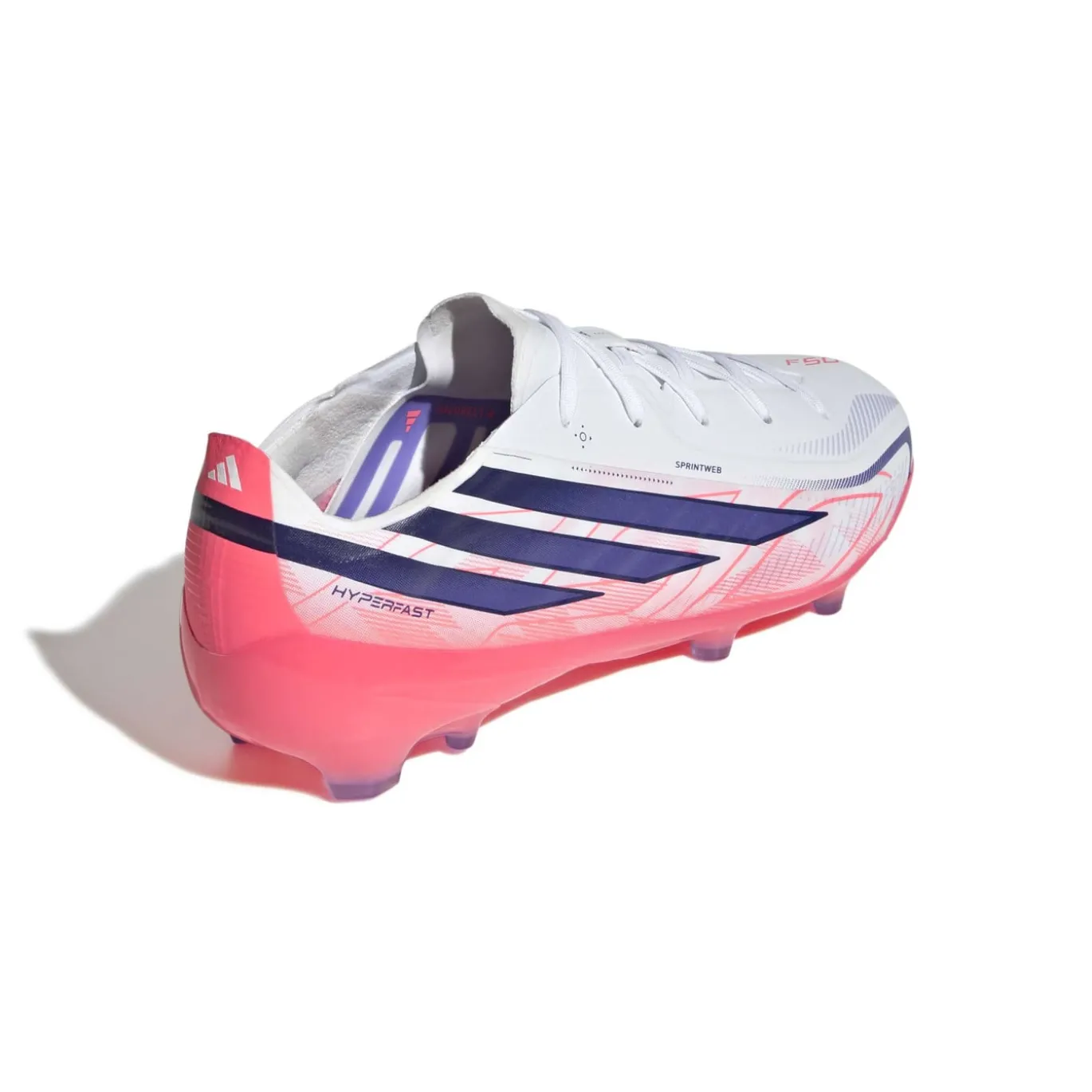 adidas F50 Hyperfast Elite Gras Voetbalschoenen (FG) Kids Wit Paars Roze