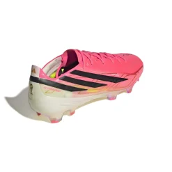 adidas F50 Hyperfast Elite Gras Voetbalschoenen (FG) Felroze Zwart Goud Wit