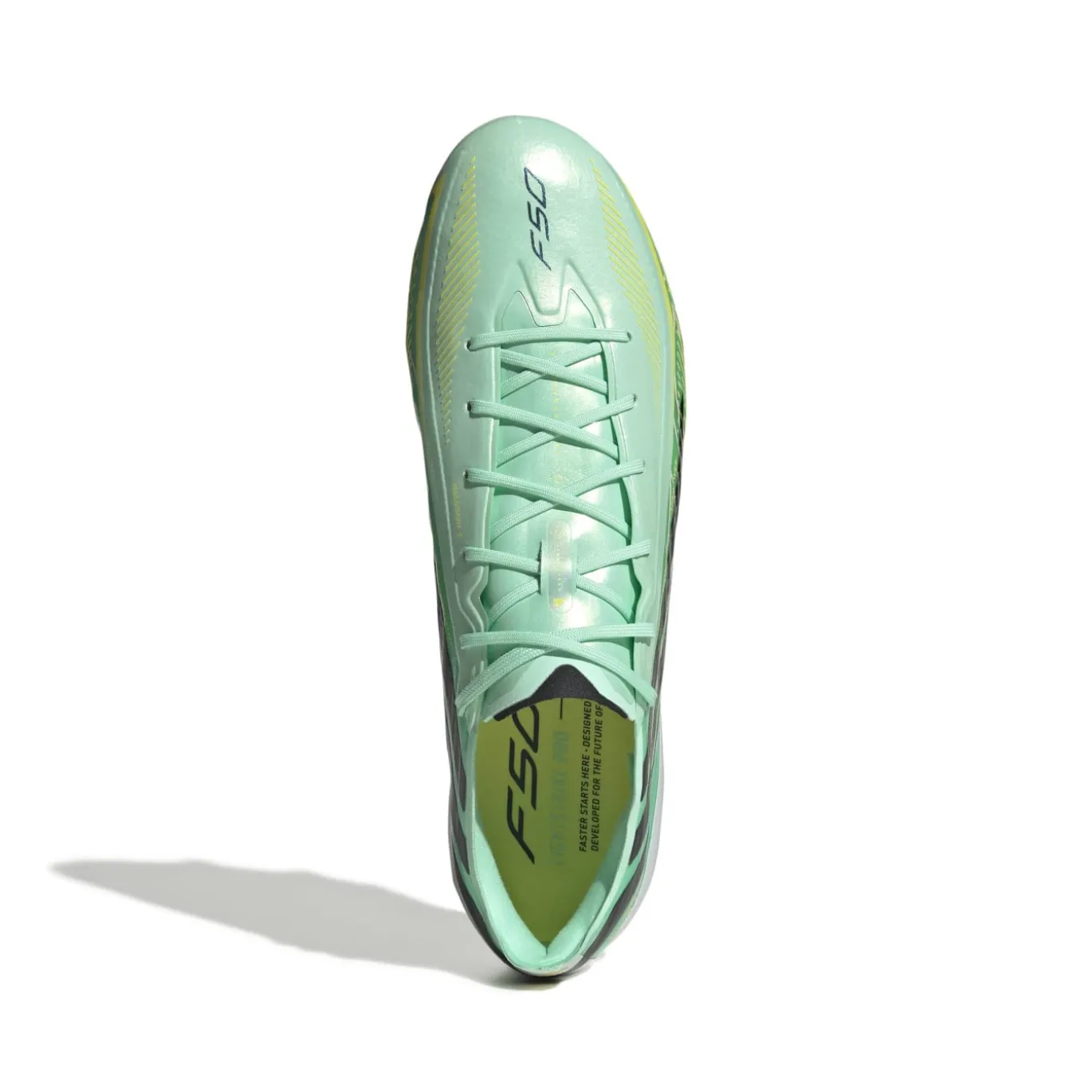 adidas F50 Hyperfast Elite IJzeren-Nop Voetbalschoenen (SG) Mintgroen Zwart Wit