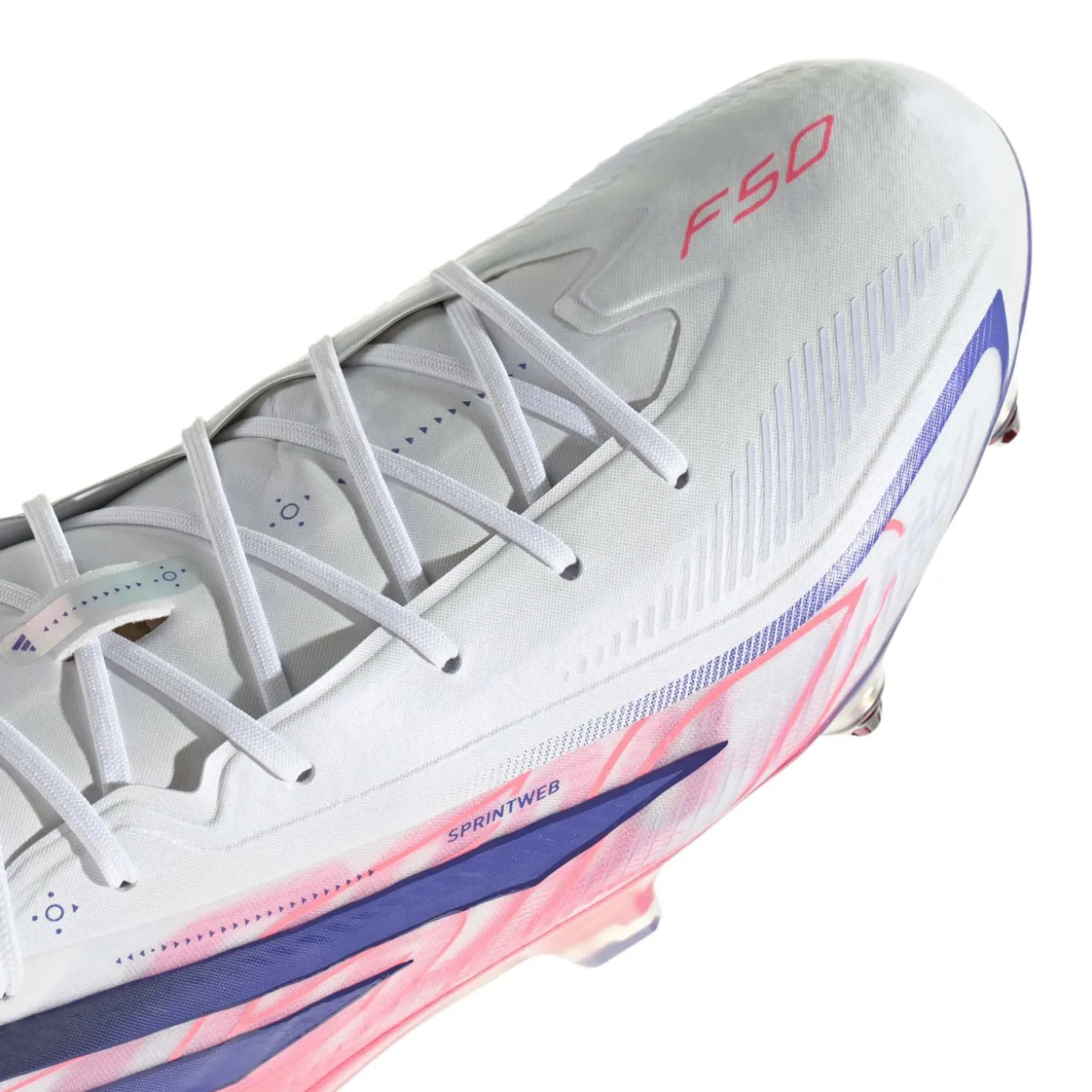 adidas F50 Hyperfast Elite IJzeren-Nop Voetbalschoenen (SG) Wit Paars Roze
