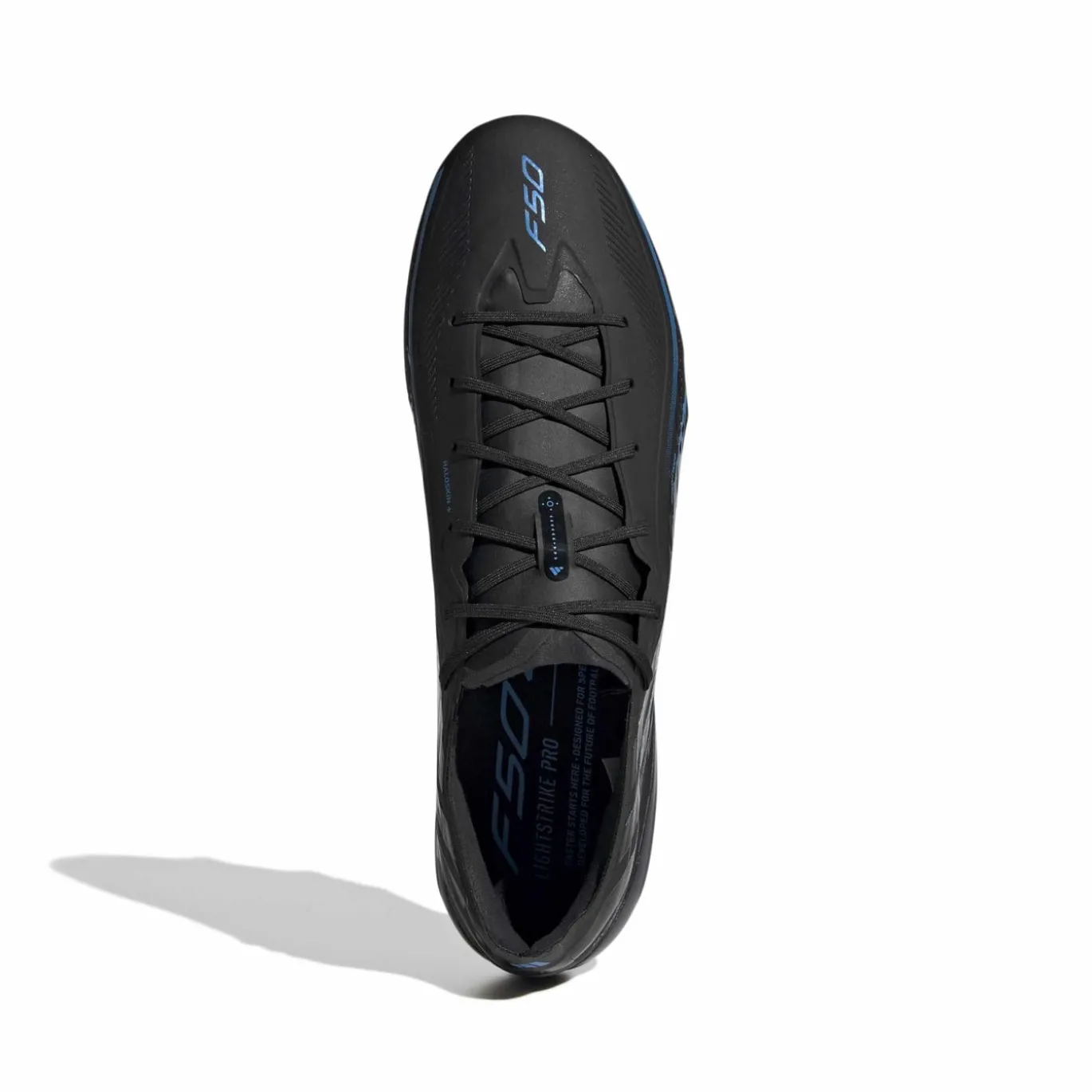 adidas F50 Hyperfast Elite IJzeren-Nop Voetbalschoenen (SG) Zwart Zwart Blauw