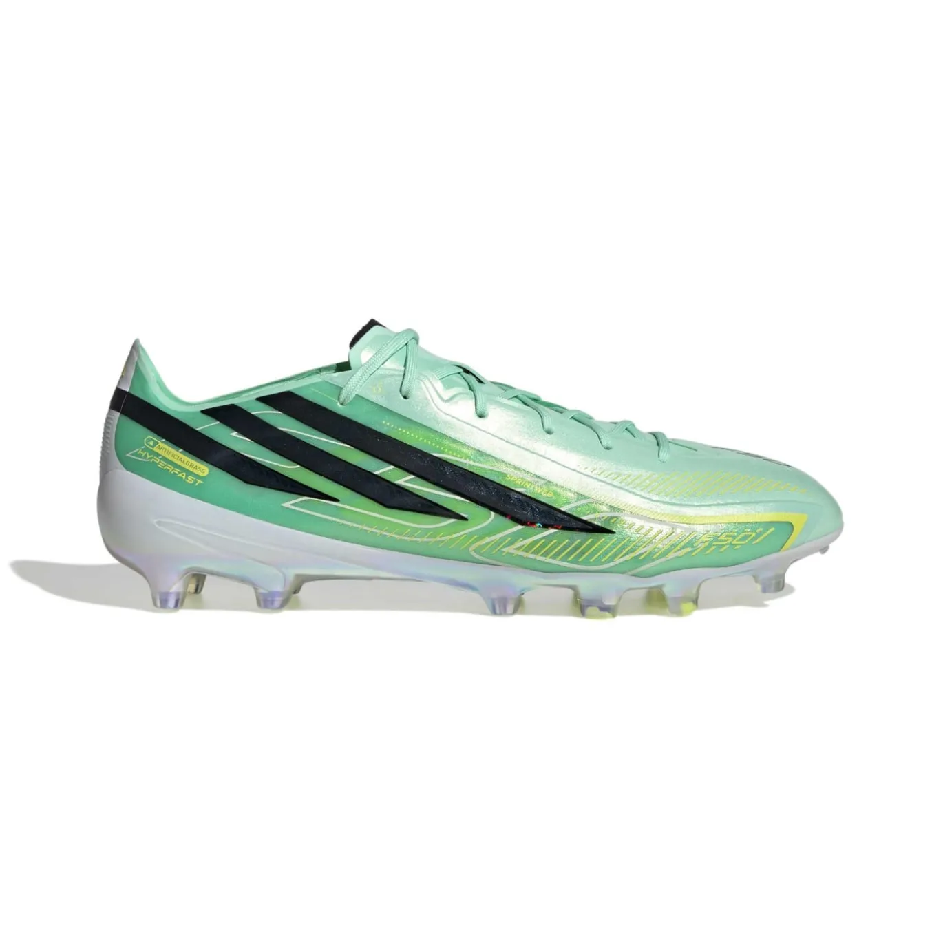 adidas F50 Hyperfast Elite Kunstgras Voetbalschoenen (AG) Mintgroen Zwart Wit