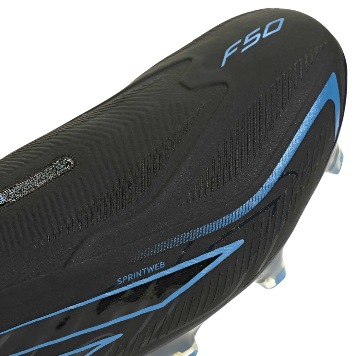 adidas F50 Hyperfast Elite Veterloze Gras Voetbalschoenen (FG) Zwart Zwart Blauw