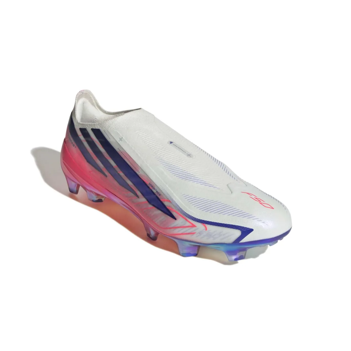 adidas F50 Hyperfast Elite Veterloze Gras Voetbalschoenen (FG) Wit Paars Roze