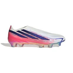 adidas F50 Hyperfast Elite Veterloze Gras Voetbalschoenen (FG) Wit Paars Roze