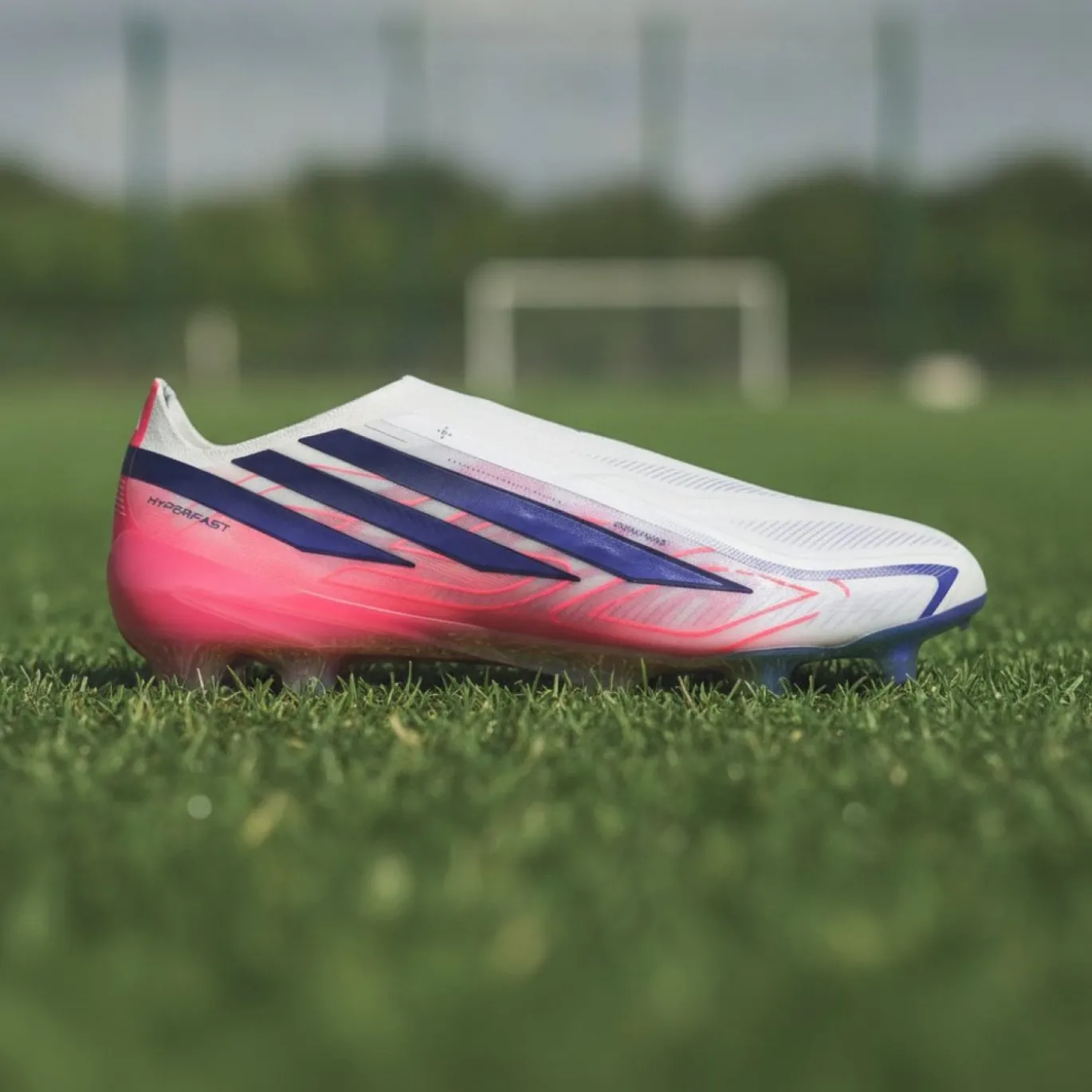 adidas F50 Hyperfast Elite Veterloze Gras Voetbalschoenen (FG) Wit Paars Roze
