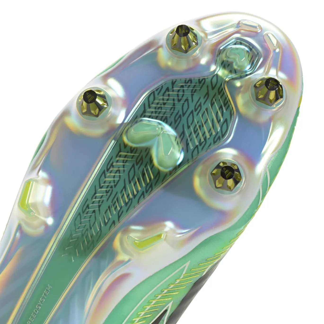 adidas F50 Hyperfast Elite Veterloze IJzeren-Nop Voetbalschoenen (SG) Mintgroen Zwart Wit