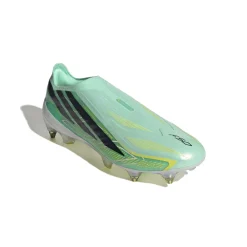 adidas F50 Hyperfast Elite Veterloze IJzeren-Nop Voetbalschoenen (SG) Mintgroen Zwart Wit