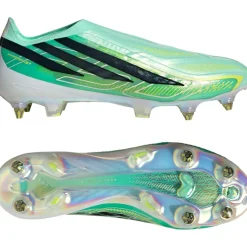adidas F50 Hyperfast Elite Veterloze IJzeren-Nop Voetbalschoenen (SG) Mintgroen Zwart Wit