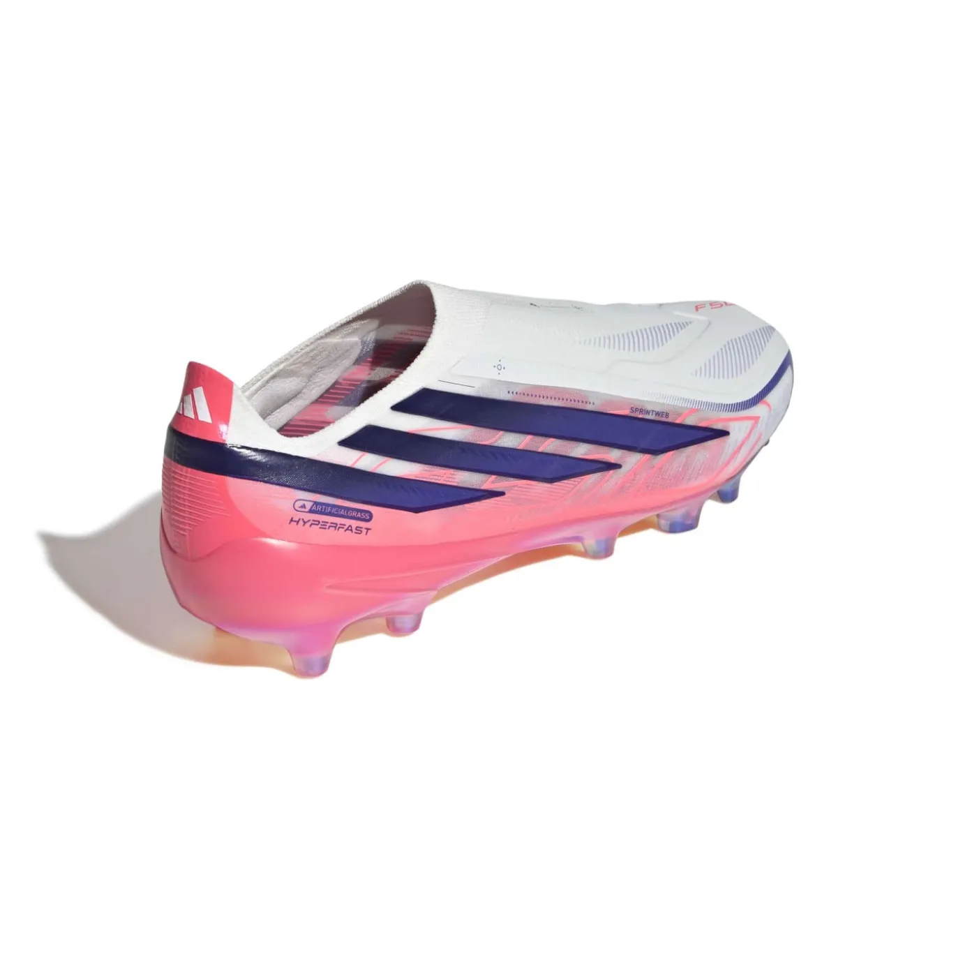 adidas F50 Hyperfast Elite Veterloze Kunstgras Voetbalschoenen (AG) Wit Paars Roze