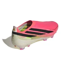 adidas F50 Hyperfast Elite Veterloze Gras Voetbalschoenen (FG) Felroze Zwart Goud Wit