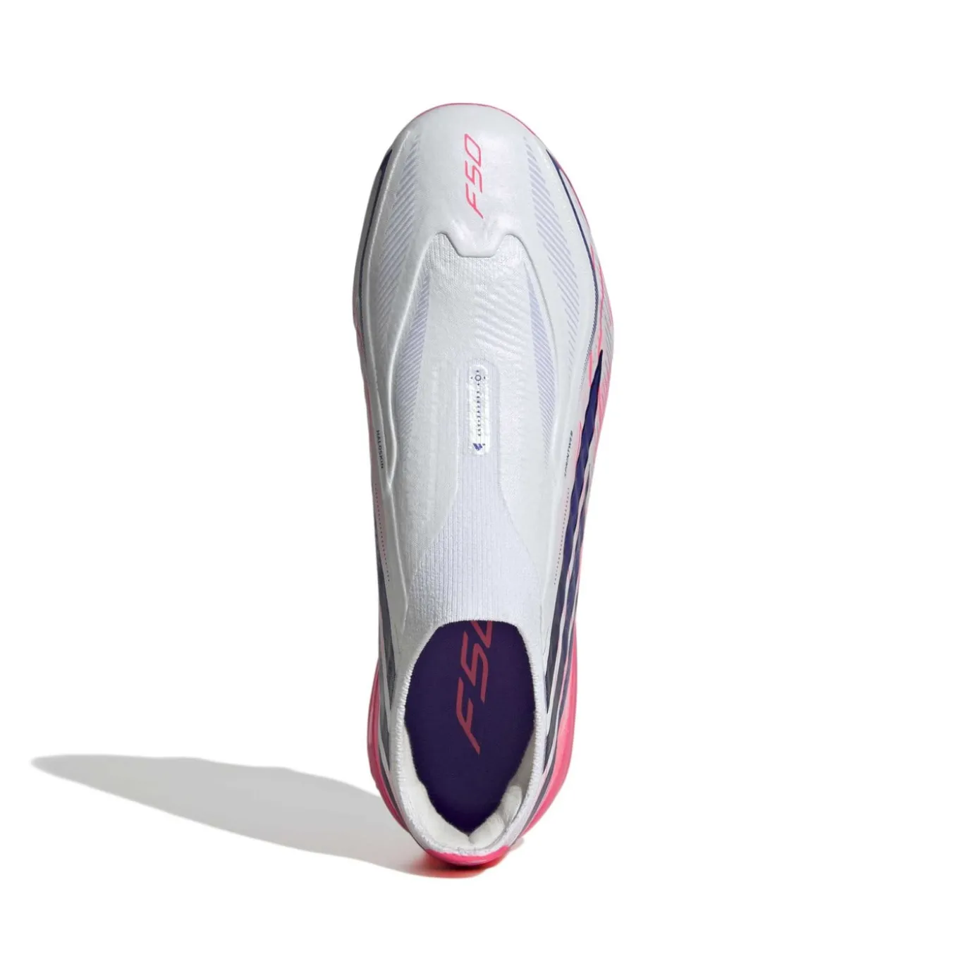 adidas F50 Hyperfast Elite Veterloze Gras Voetbalschoenen (FG) Kids Wit Paars Roze