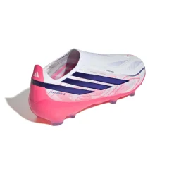 adidas F50 Hyperfast Elite Veterloze Gras Voetbalschoenen (FG) Kids Wit Paars Roze