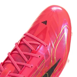 adidas F50 Hyperfast EVO Gras Voetbalschoenen (FG) Felroze Zwart Goud Wit