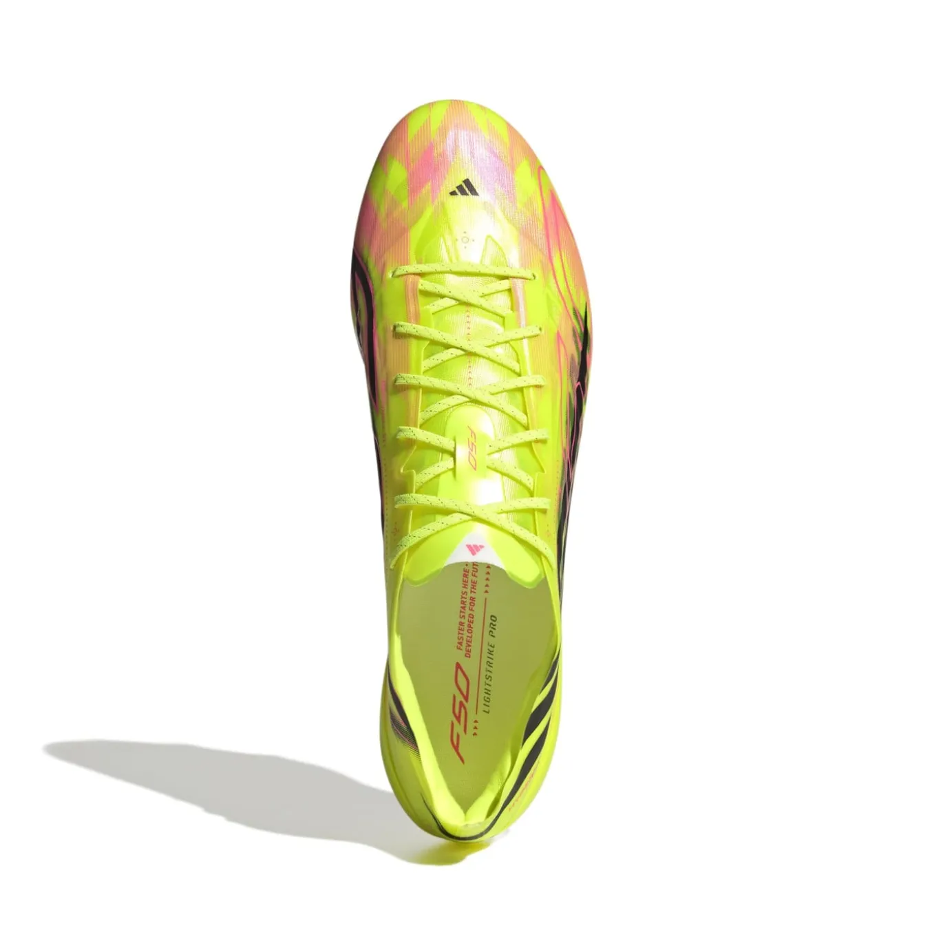 adidas F50 Hyperfast EVO Too Light Gras Voetbalschoenen (FG) Neongeel Zwart Roze