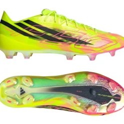 adidas F50 Hyperfast EVO Too Light Gras Voetbalschoenen (FG) Neongeel Zwart Roze
