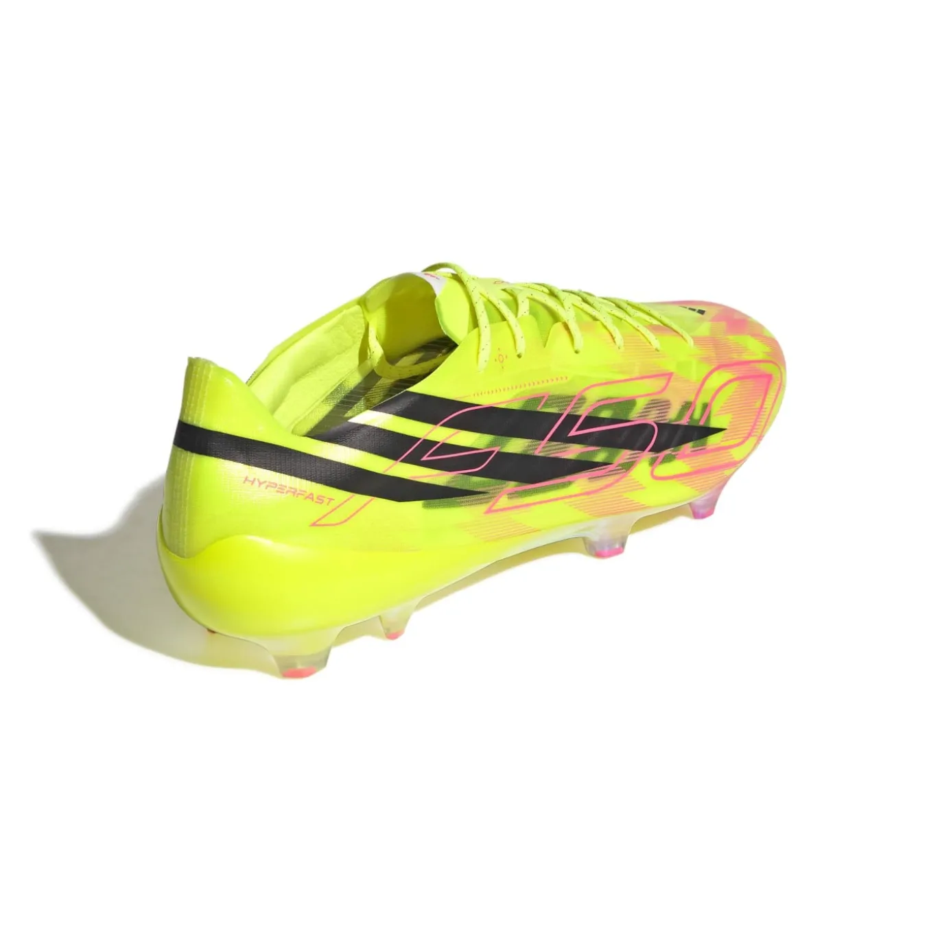 adidas F50 Hyperfast EVO Too Light Gras Voetbalschoenen (FG) Neongeel Zwart Roze