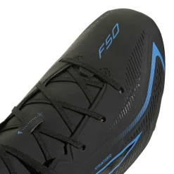 adidas F50 Hyperfast League Gras Voetbalschoenen (FG) Kids Zwart Zwart Blauw