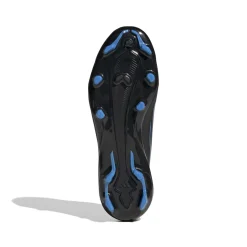 adidas F50 Hyperfast League Gras Voetbalschoenen (FG) Kids Zwart Zwart Blauw