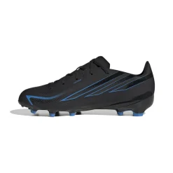 adidas F50 Hyperfast League Gras Voetbalschoenen (FG) Kids Zwart Zwart Blauw