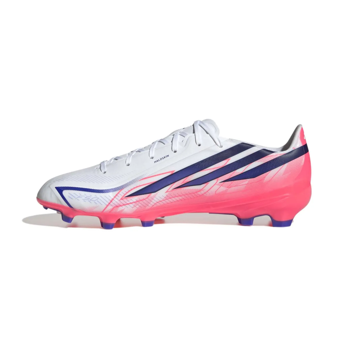adidas F50 Hyperfast League Gras Voetbalschoenen (FG) Wit Paars Roze