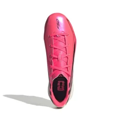 adidas F50 Hyperfast League Gras Voetbalschoenen (FG) Kids Felroze Zwart Goud Wit