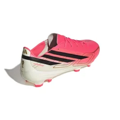adidas F50 Hyperfast League Gras Voetbalschoenen (FG) Felroze Zwart Goud Wit
