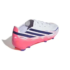 adidas F50 Hyperfast League Gras Voetbalschoenen (FG) Kids Wit Paars Roze