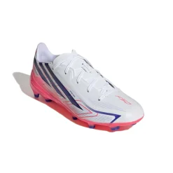 adidas F50 Hyperfast League Gras Voetbalschoenen (FG) Kids Wit Paars Roze