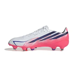 adidas F50 Hyperfast League IJzeren-Nop Voetbalschoenen (SG) Wit Paars Roze