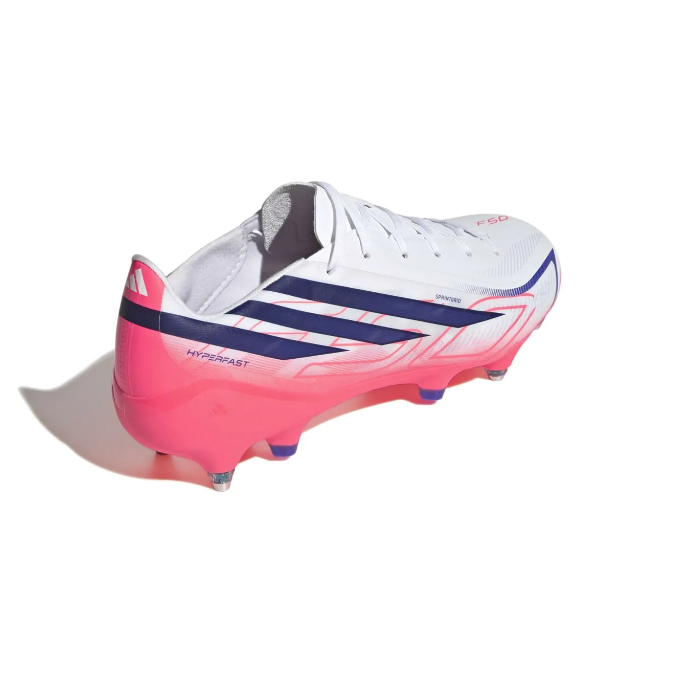 adidas F50 Hyperfast League IJzeren-Nop Voetbalschoenen (SG) Wit Paars Roze