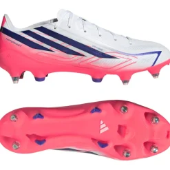 adidas F50 Hyperfast League IJzeren-Nop Voetbalschoenen (SG) Wit Paars Roze