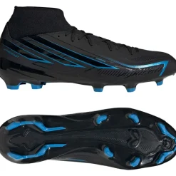 adidas F50 Hyperfast League Mid Gras Voetbalschoenen (FG) Zwart Zwart Blauw