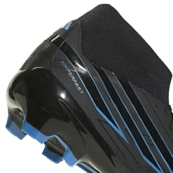 adidas F50 Hyperfast League Mid Gras Voetbalschoenen (FG) Zwart Zwart Blauw